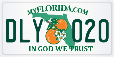 FL license plate DLYO20