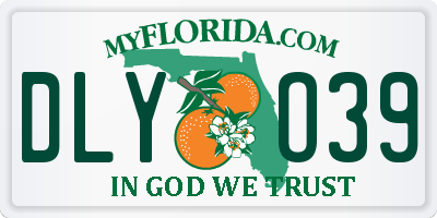 FL license plate DLYO39