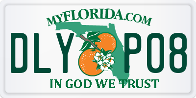 FL license plate DLYP08