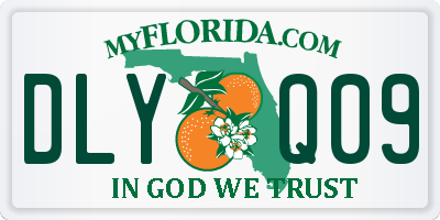 FL license plate DLYQ09