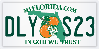 FL license plate DLYS23