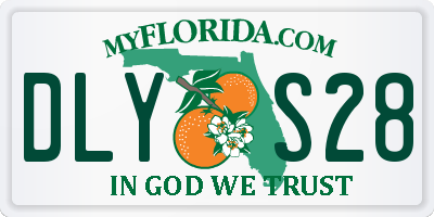 FL license plate DLYS28
