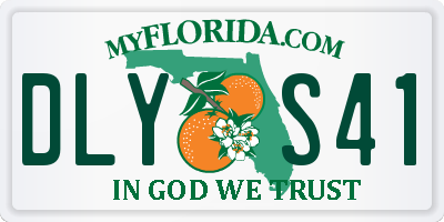 FL license plate DLYS41