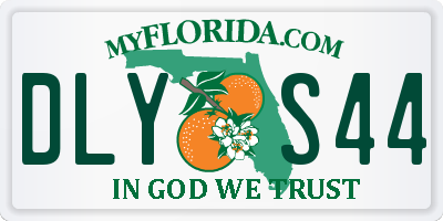 FL license plate DLYS44