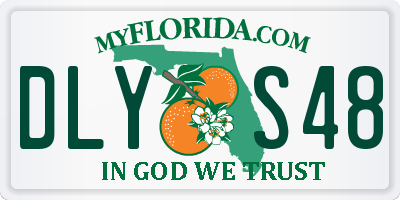 FL license plate DLYS48
