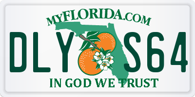 FL license plate DLYS64
