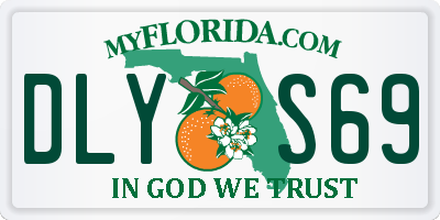 FL license plate DLYS69
