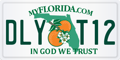 FL license plate DLYT12