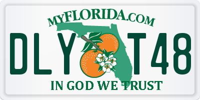 FL license plate DLYT48