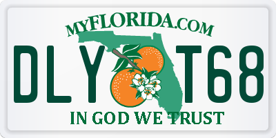 FL license plate DLYT68