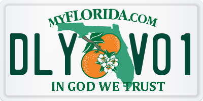 FL license plate DLYV01