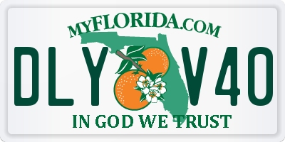 FL license plate DLYV40