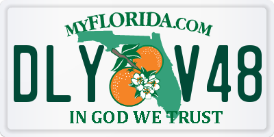 FL license plate DLYV48