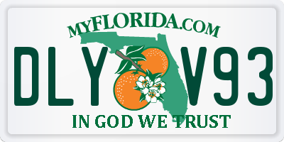 FL license plate DLYV93
