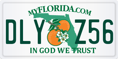 FL license plate DLYZ56