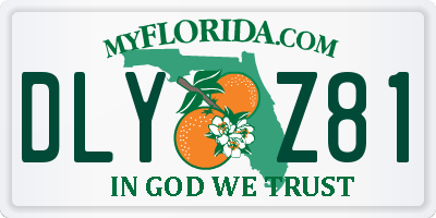 FL license plate DLYZ81