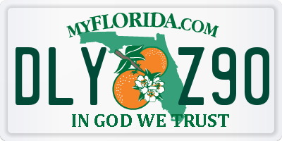 FL license plate DLYZ90