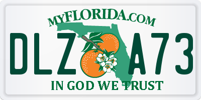 FL license plate DLZA73