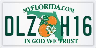 FL license plate DLZH16