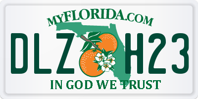 FL license plate DLZH23