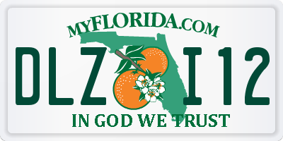 FL license plate DLZI12