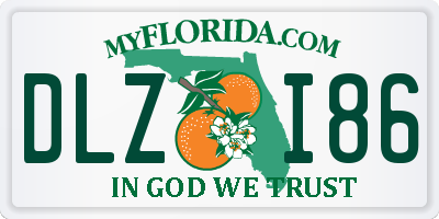 FL license plate DLZI86