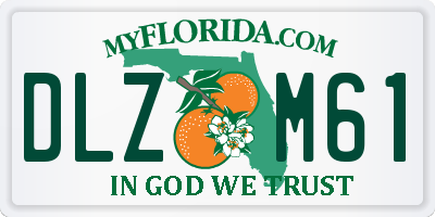 FL license plate DLZM61