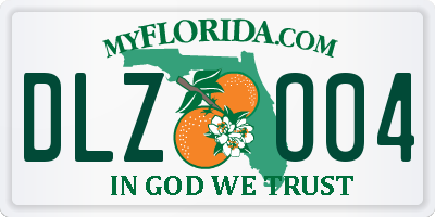 FL license plate DLZO04