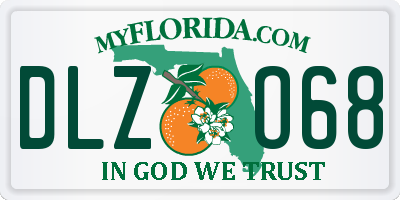 FL license plate DLZO68