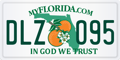 FL license plate DLZO95