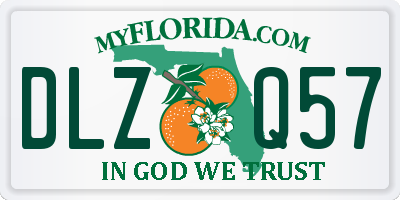 FL license plate DLZQ57