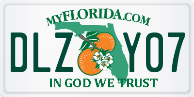 FL license plate DLZY07