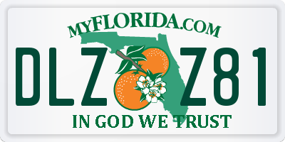 FL license plate DLZZ81