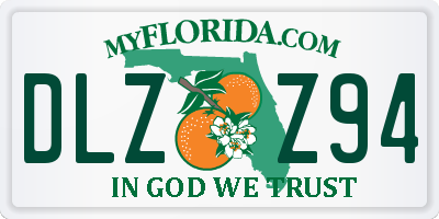 FL license plate DLZZ94