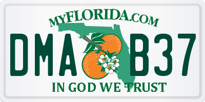 FL license plate DMAB37