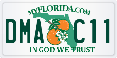 FL license plate DMAC11