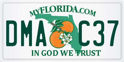 FL license plate DMAC37