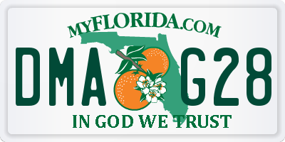 FL license plate DMAG28