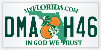 FL license plate DMAH46