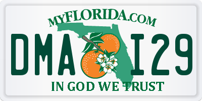 FL license plate DMAI29