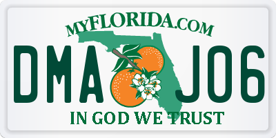 FL license plate DMAJ06