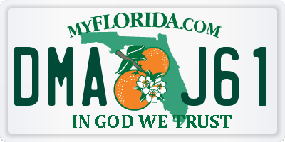 FL license plate DMAJ61