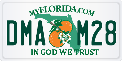 FL license plate DMAM28