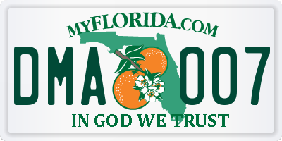 FL license plate DMAO07