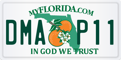 FL license plate DMAP11