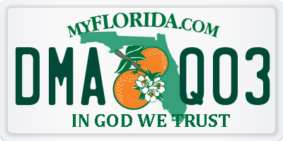 FL license plate DMAQ03