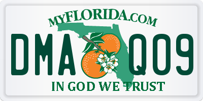 FL license plate DMAQ09