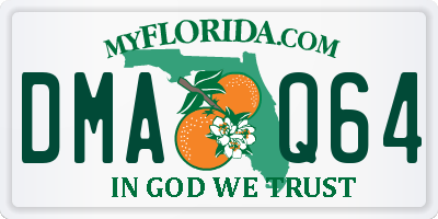 FL license plate DMAQ64