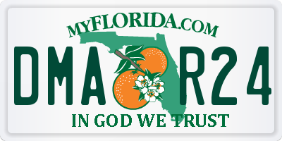 FL license plate DMAR24