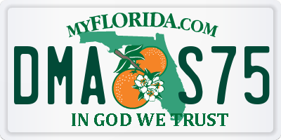 FL license plate DMAS75